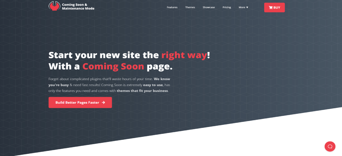 Coming Soon Mode Maintenance Mode landing page layout