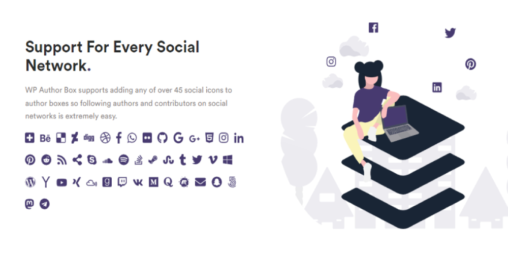 Social icons feature