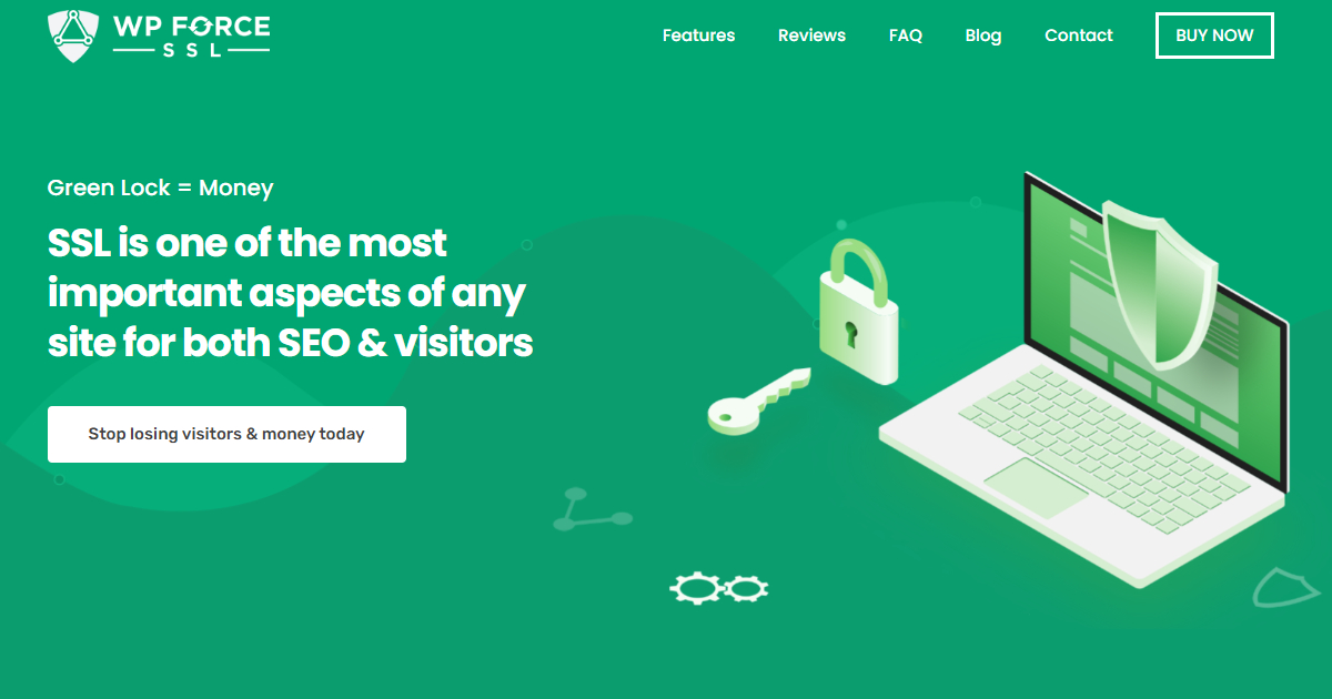 WP Force SSL landing page