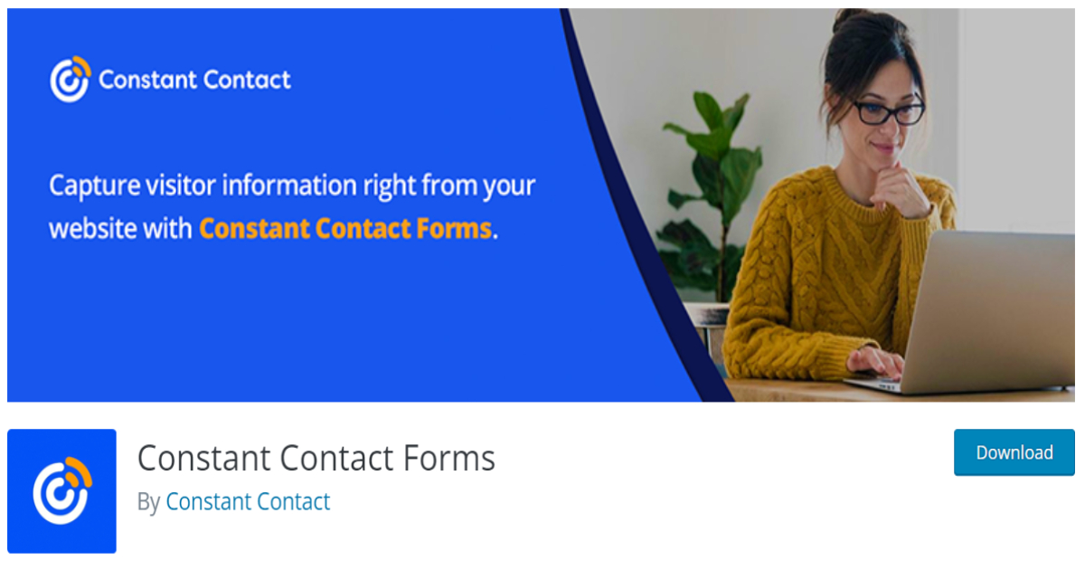 Constant Contact Forms plugin page