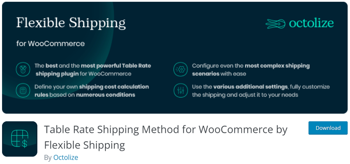 Flexible Shipping plugin page