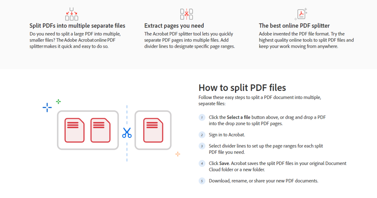 How to split PDF