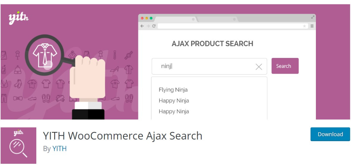 YITH WooCommerce Ajax Search plugin page